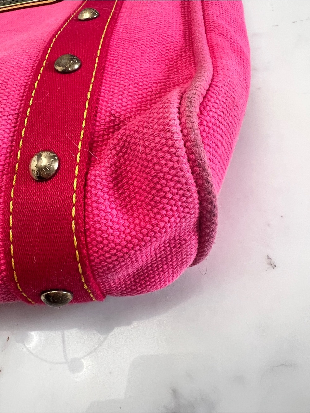 Louis Vuitton Antigua Cabas MM bag - poor condition, amateurly converted - Picture 5 of 16